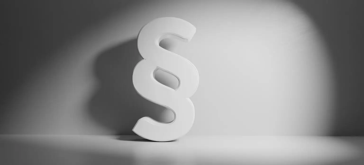 paragraph symbol white background 3d-illustration