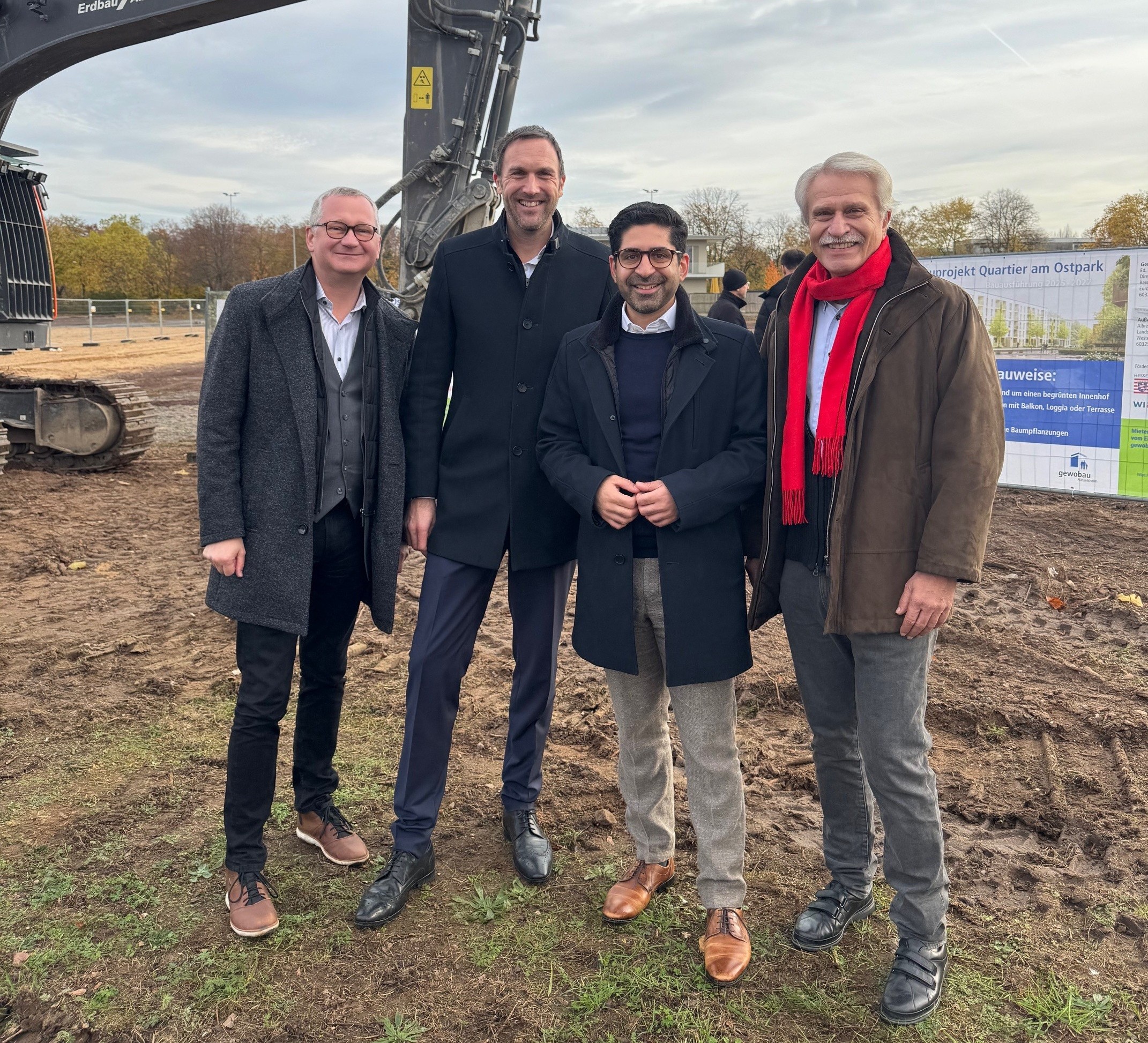 Gruppenbild Spatenstich gewobau Rüsselsheim 2025