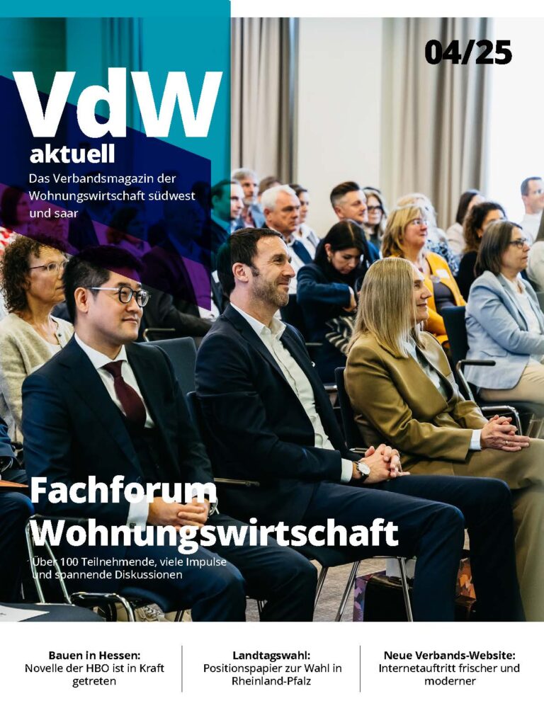 Titelseite VdW aktuell 4/2025