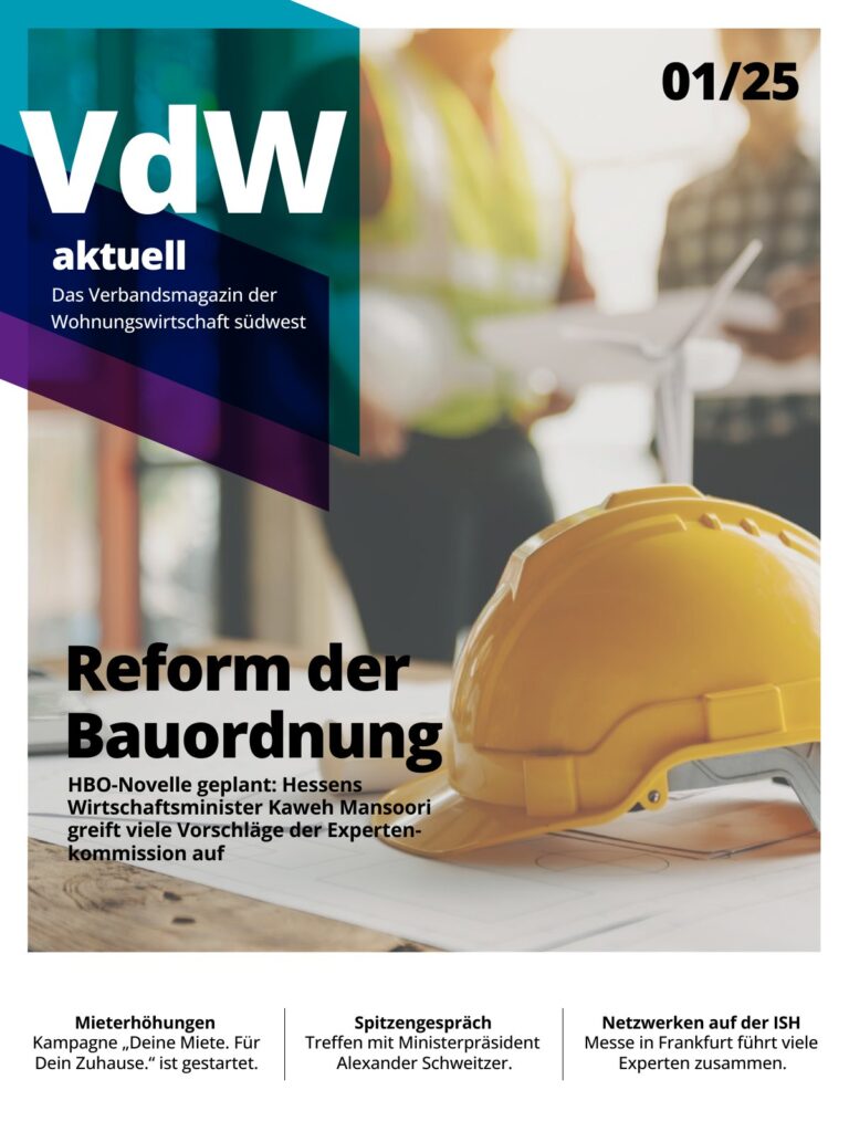Titelseite VdW aktuell 1/2025